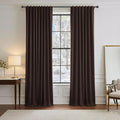 PONY DANCE Blackout Curtains 84 inch Long 2 Panels Burg by PONYDANCE