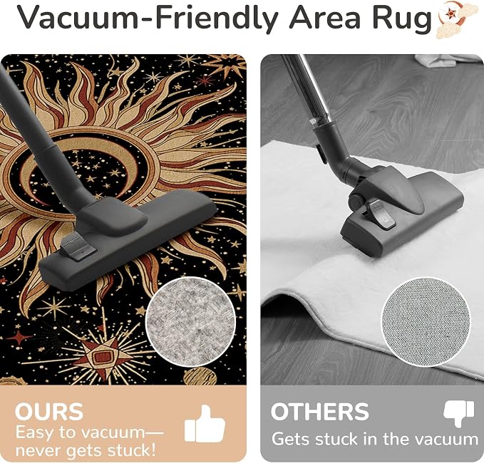 Vacuum-Friendly, 6x9 Washable Area Rug - Image 4