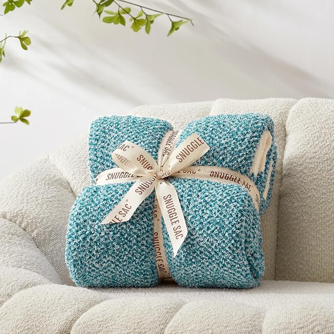 Snuggle Sac Teal Throw Blankets - Image 6