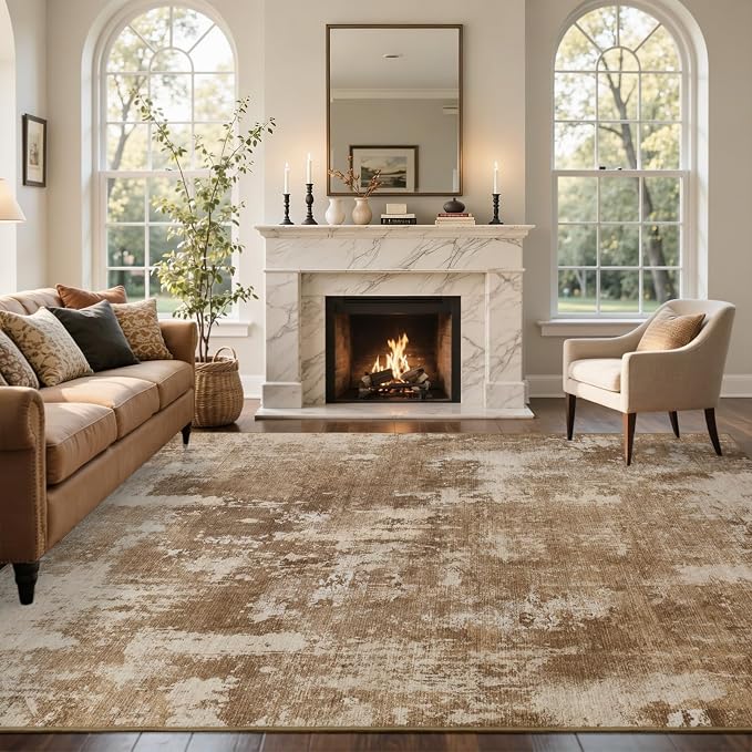 4x6 Ft Area Rugs for Living Room, Soft Non-Slip Washable Rugs Modern Abstract - Image 3