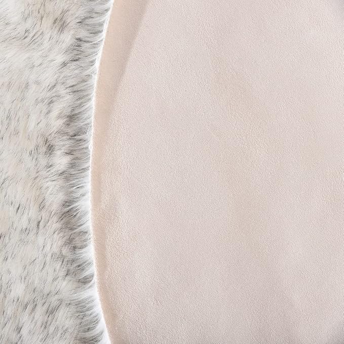 ORINOVA Grey and White Plush Shag Washable Rugs - Image 7