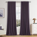 100% Blackout Curtains 96 Inch Length 2 Panels Set by Guken