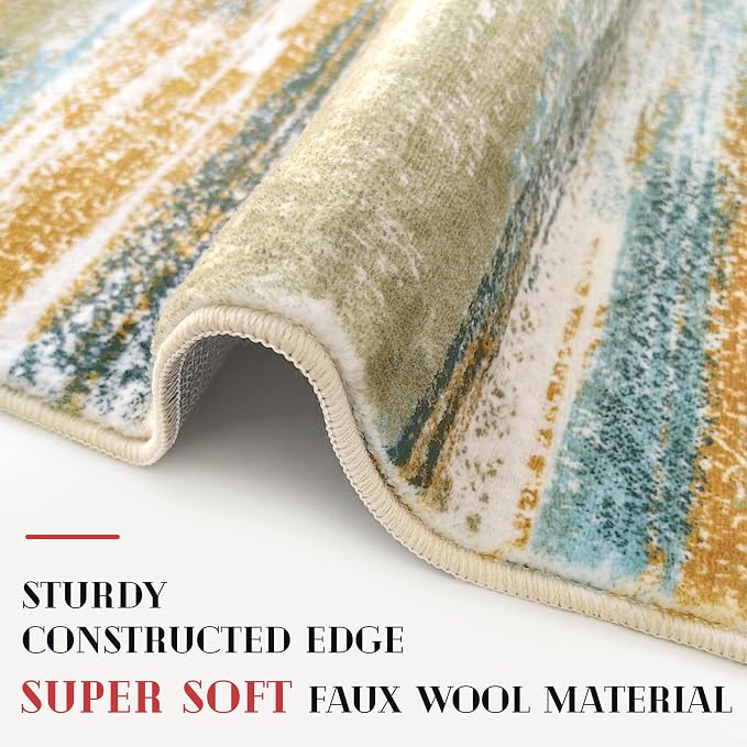 Lansny Modern Abstract Runner Rug 2x5 - Image 5