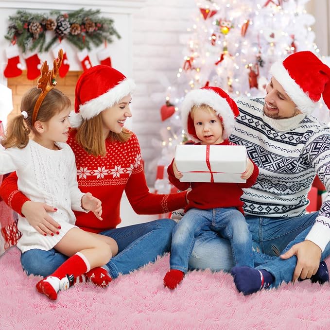 yulidayang Pink Fluffy Round Area Rugs - Image 8