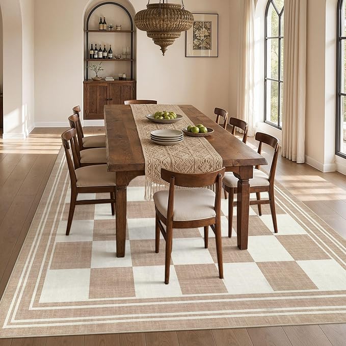 cotiled Boho 8x10 Area Rugs for Living Room: Large Moroccan Washable Rug | - Image 5