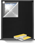 Blackout Curtains 60"x36" Portable No Drill Black Out Window Cover | 100% by Sumobaby