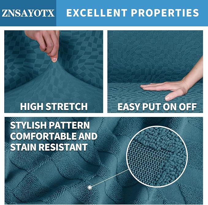 ZNSAYOTX 1 Piece Stretch Chair Cover - Image 3