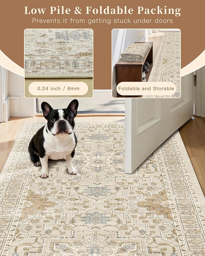 Madane Hallway Runner Rug 2x8 Washable Kitchen Rugs Non-Slip, Soft Ultra-Thin - Image 6