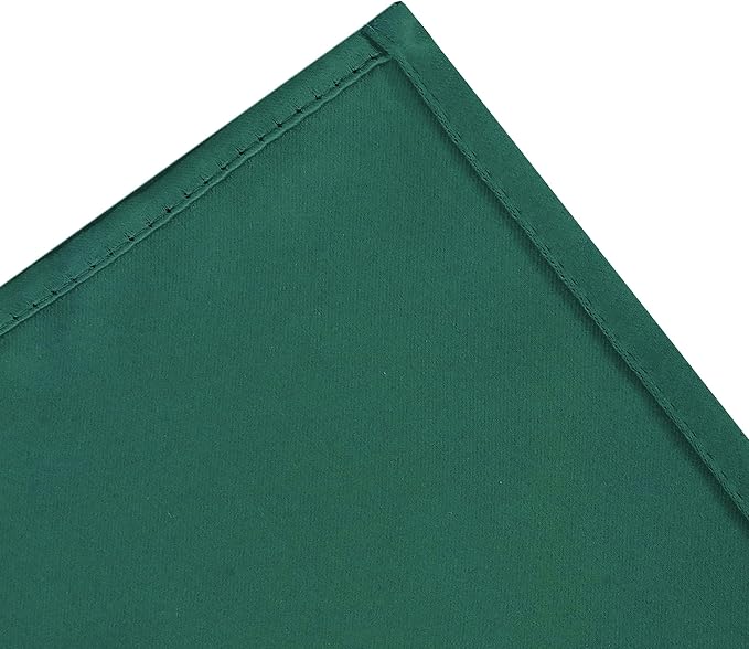 Green Blackout Curtains 34 x 63 Inch Length/Set of 2 Curtain Panels/Thermal - Image 7