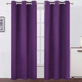 LEMOMO Purple Blackout Curtains 34 x 84 Inch Length/Set of 2 Curtain by Lemomo