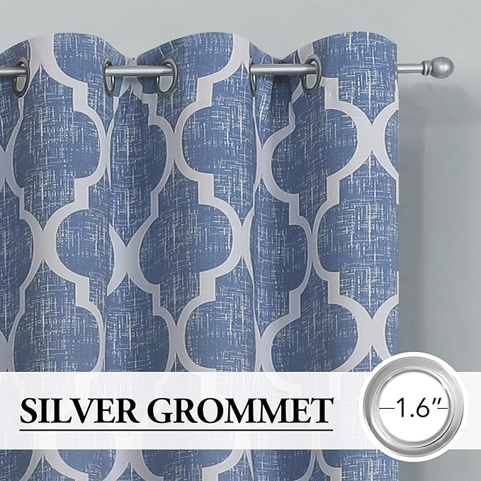 Beauoop 100% Blackout Curtains 90 Inches Long 2 Panels - Image 2