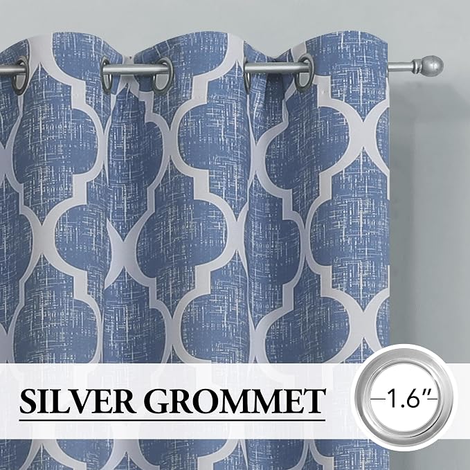 Beauoop 100% Blackout Curtains 72 Inches Long 2 Panels - Image 2