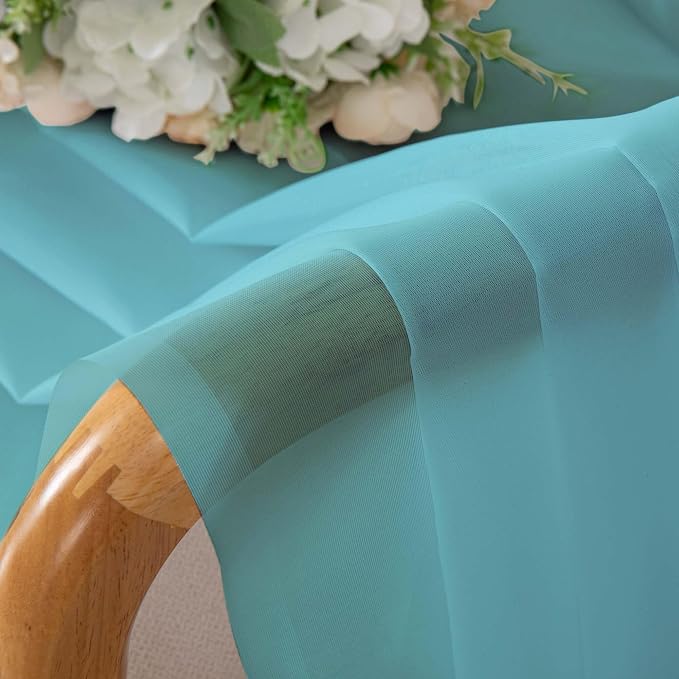 Chyhomenyc Extra Long Sheer Curtains 120 Inches Long 2 Panels Set, Light - Image 9