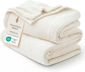 Bedsure Fleece Blankets King Size Cream by BEDSURE