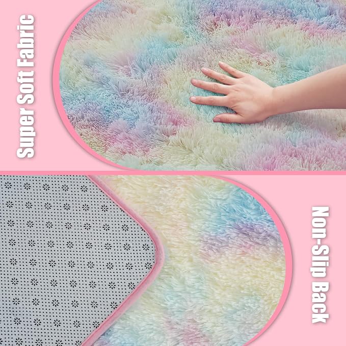 9x12 Fluffy Area Rugs for Living Room, Large Fuzzy Shag Area Rug for Bedroom - Image 7