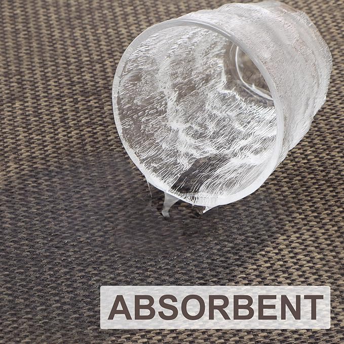 LEKEEPGO Door Mat 36"x59", Non Slip Door Mat Indoor Entrance, Rubber Backing Front Indoor Door Mats Washable Absorbent Low-Profile Doormat Entryway Entry Resist Dirt Inside Door Mats, Brown