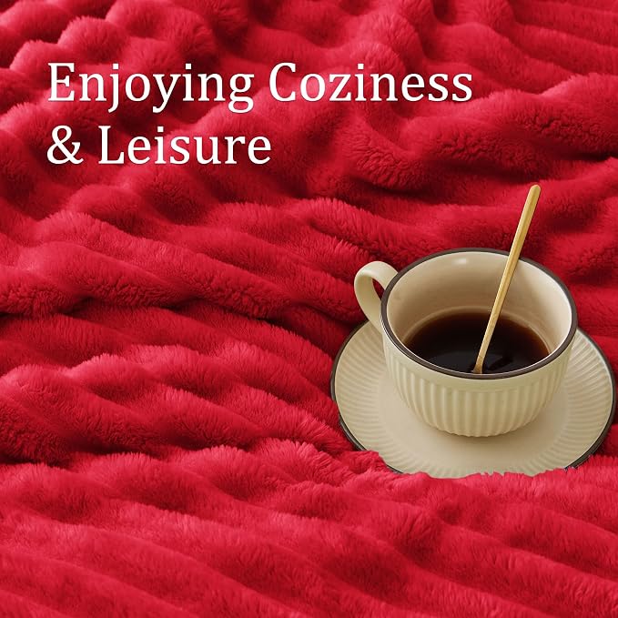 BEDELITE Twin Blanket for Couch & Bed, 300GSM Soft & Warm Fleece Blanket - Image 4