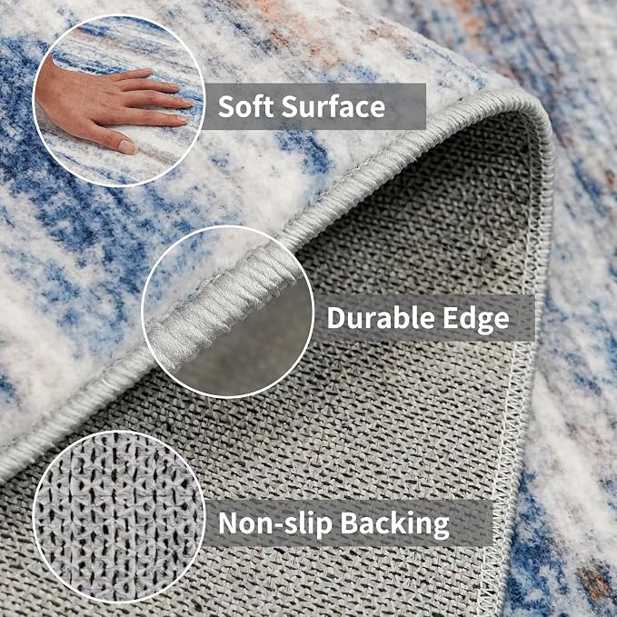 Large Runner Rugs for Hallway 4x16: Non-Slip Washable Wide Carpet - Image 4