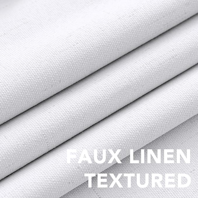 H.VERSAILTEX Linen Blackout Curtains 72 Inches Long 100% Blackout Thermal - Image 7