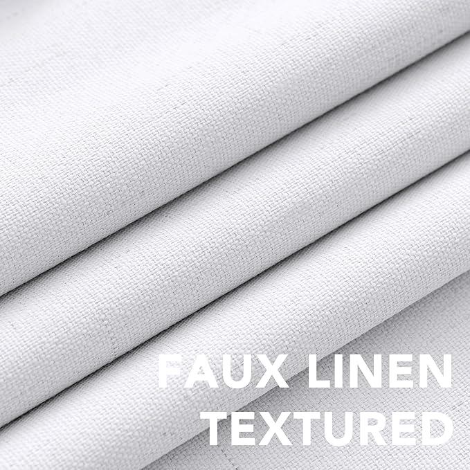 H.VERSAILTEX 108 inch Curtains, Linen Blackout Curtains 100% Absolutely Blackout - Image 4