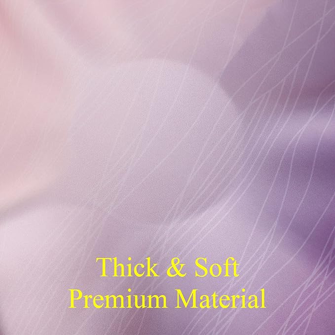 Pink and Purple Curtains 63 Inch Length 2 panels, Full Light Blocking Ombre - Image 8