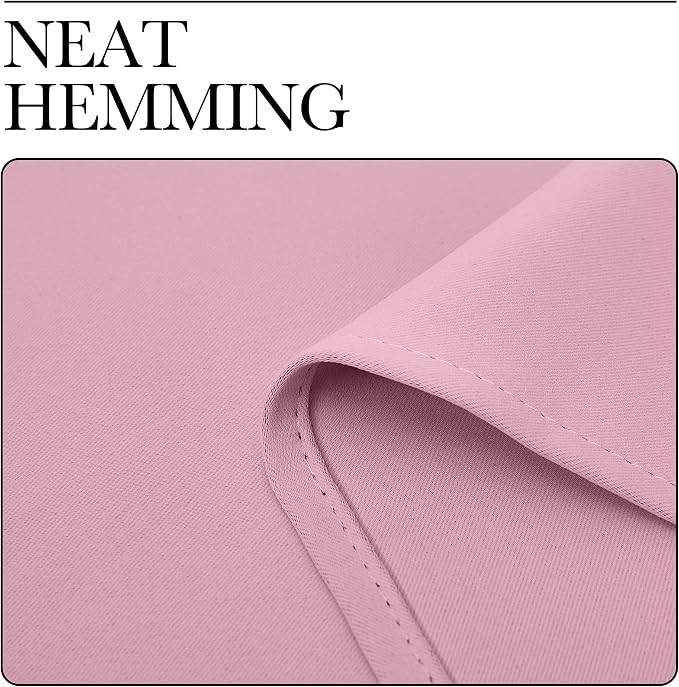 NICETOWN Crystal Pink Blackout Draperies Curtains - Image 7