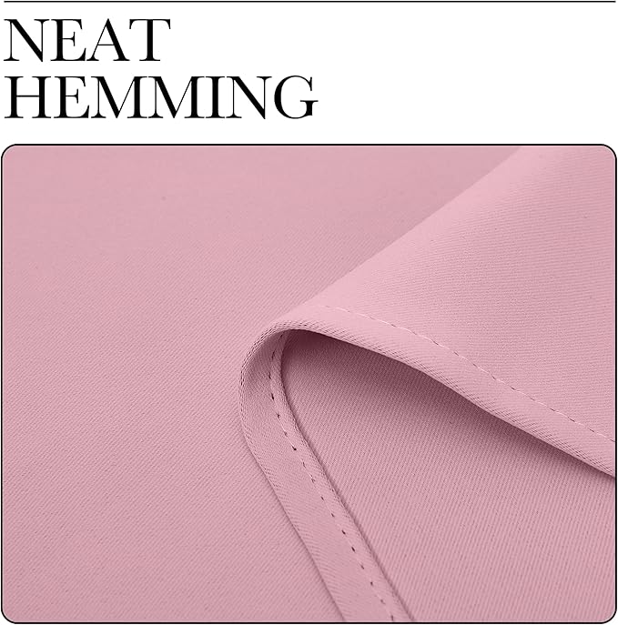 NICETOWN Crystal Pink Blackout Curtains Grommet - Image 7