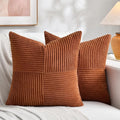 Fancy Homi 2 Packs Rust Big Decorative Throw Pillow Covers 24x24 Inch by Fancy+Homi
