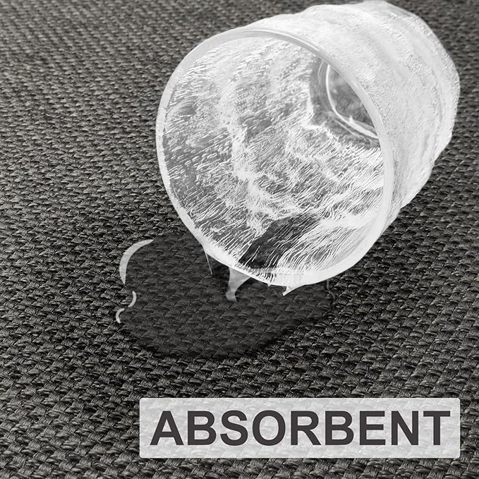 LEKEEPGO Door Mat 17"x29", Non Slip Door Mat Indoor Entrance, Rubber Backing Indoor Door mat Washable Absorbent Low-Profile Doormat Front Entryway Entry Resist Dirt Inside Door Mats, Grey