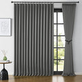Wide Width Window Curtains 100 x 84 Inches Long, Vertical Accordion Style Pinch by KEQIAOSUOCAI