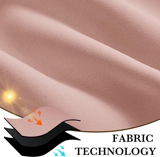 RYB HOME Bedroom Blackout Curtains 84 inches Long, 100% Blackout Thermal - Image 7