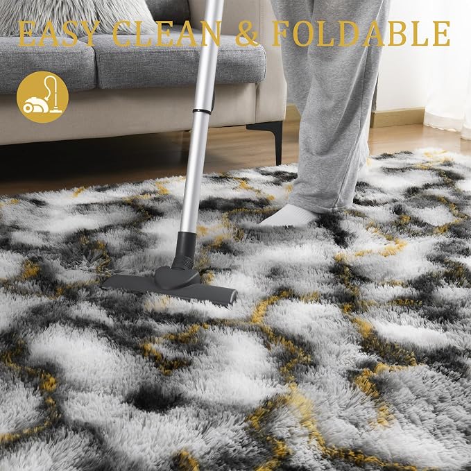 LOCHAS 8x10 Area Rugs Fluffy Living Room Carpet - Image 5