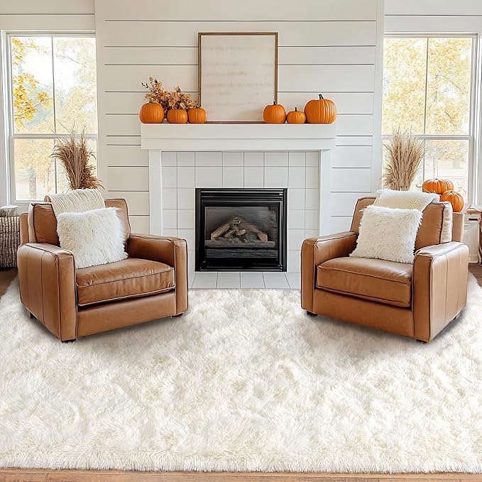 Pionblank Large Rug for Living Room 6x9 Feet, Modern Soft Shag Area Rug - Image 2
