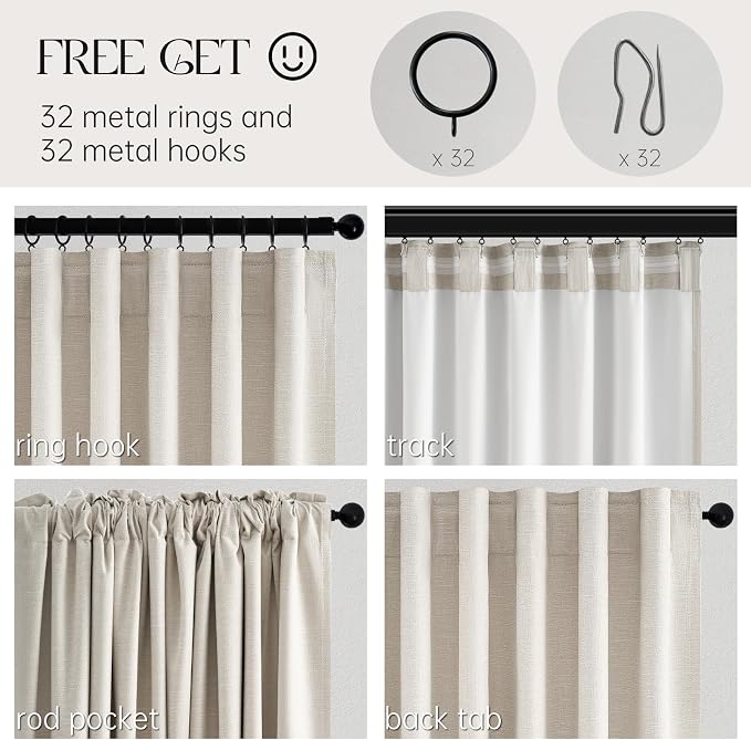 92 Inches Long Blackout Curtains - Image 3
