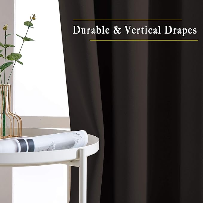 NICETOWN Blackout Curtain Panels 72 inches Length - Image 5