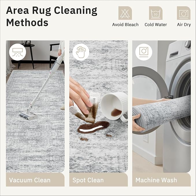 Soalmost Washable Hallway Runner Rug 3x14 Kitchen Entry Rugs Non-Slip, Foldable - Image 9
