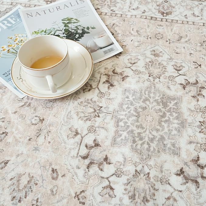 Washable Entryway 3x7 Runner Rug: Farmhouse Kitchen Hallway Rug Runner Wide - Image 7
