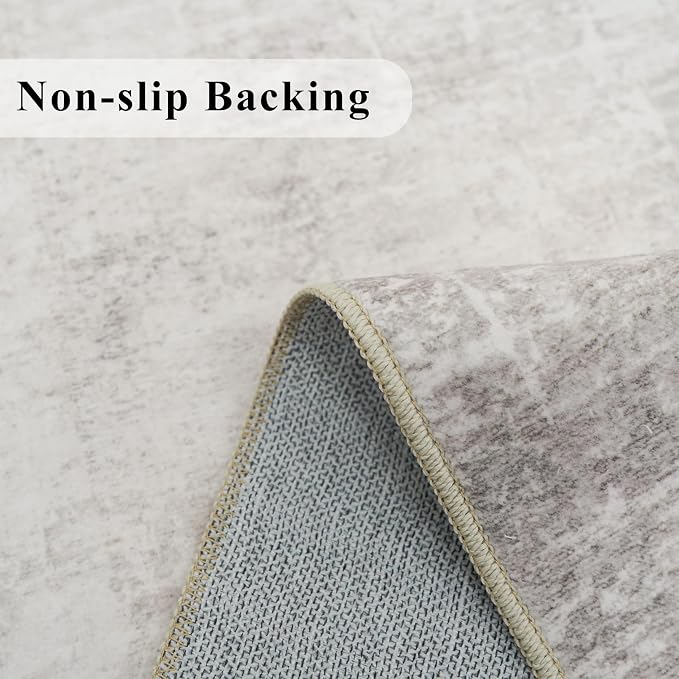 Washable 2x4 Entryway Area Rugs: Abstract Water Resistant Kitchen Sink Rug - Image 3