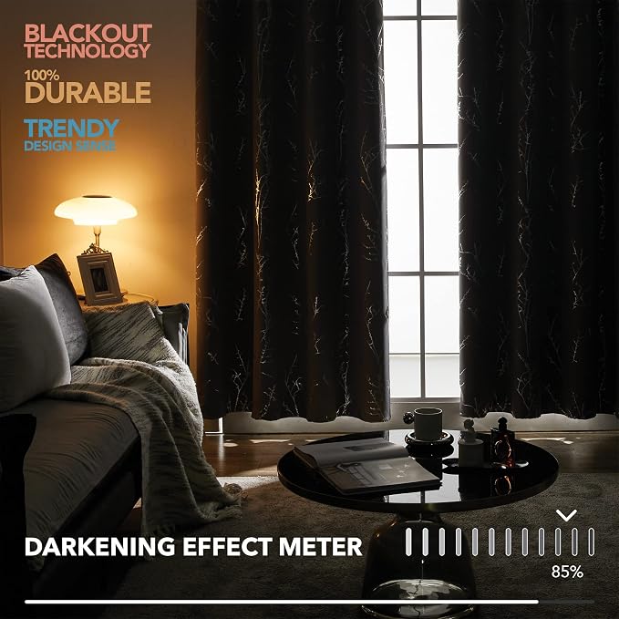Deconovo Floor to Ceiling Curtains, Soundproof Thermal Insulated Curtain - Image 5