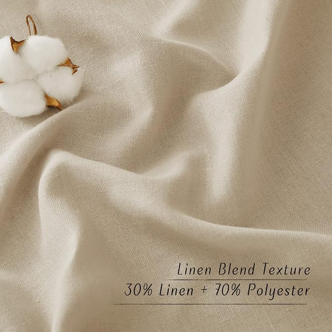 NICETOWN Angora Thick Linen Curtains 72" Length, Grommet Privacy Window - Image 7