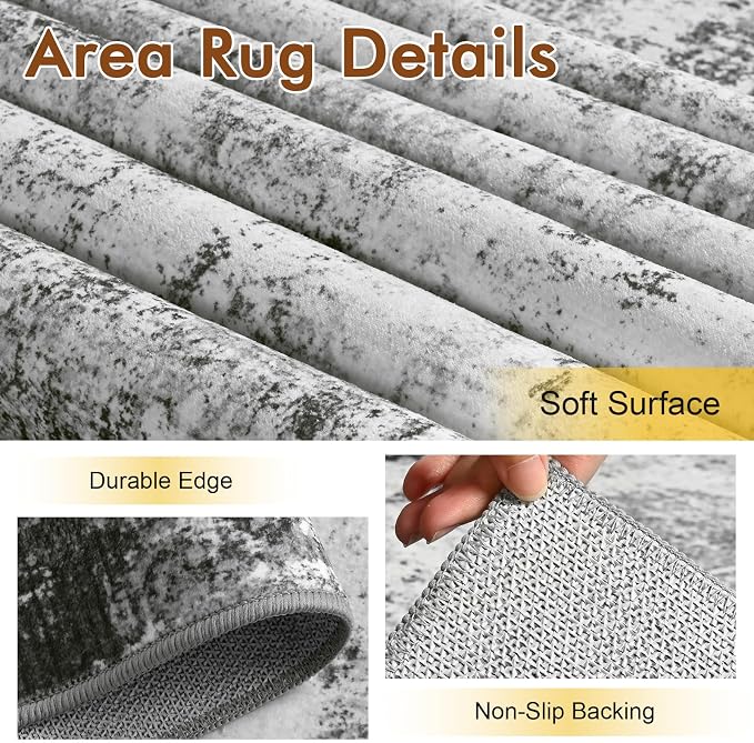 6x9 Ft Large Area Rugs for Living Room, Soft Non-Slip Washable Rugs Modern - Image 6