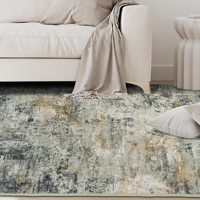 8x10 Area Rugs for Living Room Rug Washable: Abstract Large Rug for Dining Room - Image 3