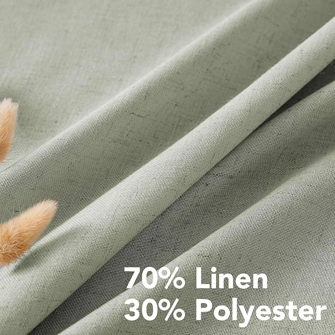H.VERSAILTEX Grommet Privacy Linen Curtains - Image 4