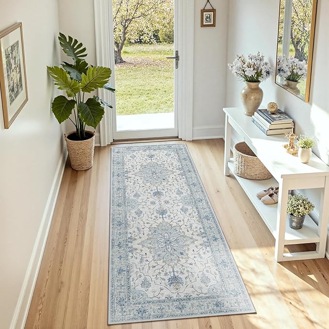 RELEANY Washable Area Rug, Runner 3'x7', Water Repellent, Pet Friendly - Image 3