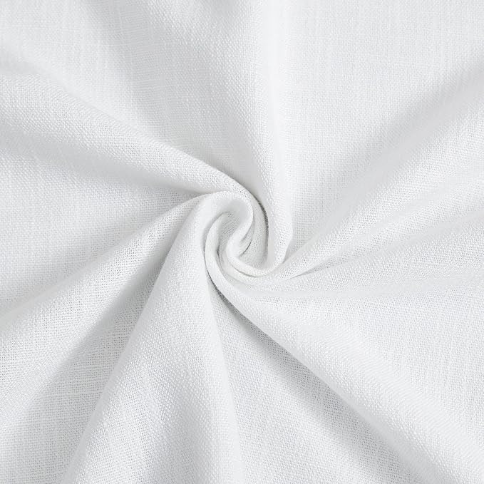 Vision Home White Pinch Pleated Full Blackout Curtains 60 inch Wide Thermal - Image 5