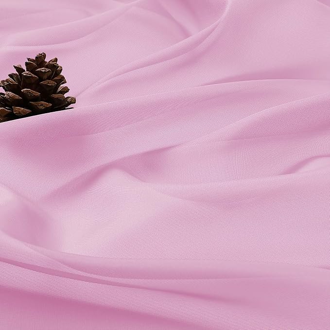 Light Pink Bedroom Curtains 96 Length - Image 4
