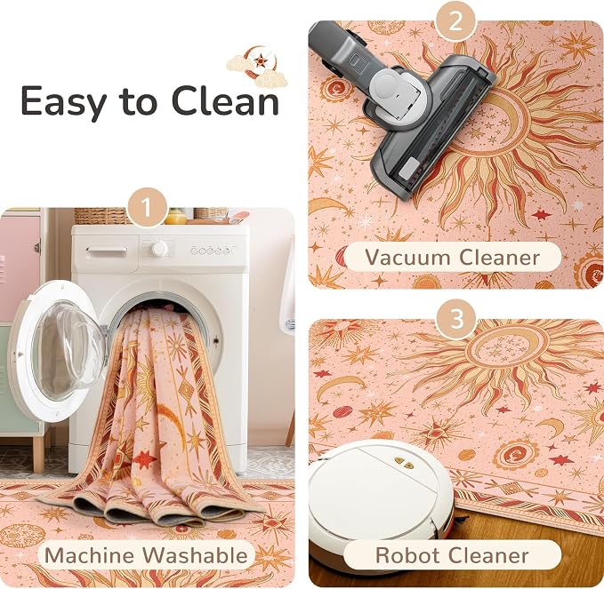 Vacuum-Friendly, 2x6 Washable Area Rug - Image 6