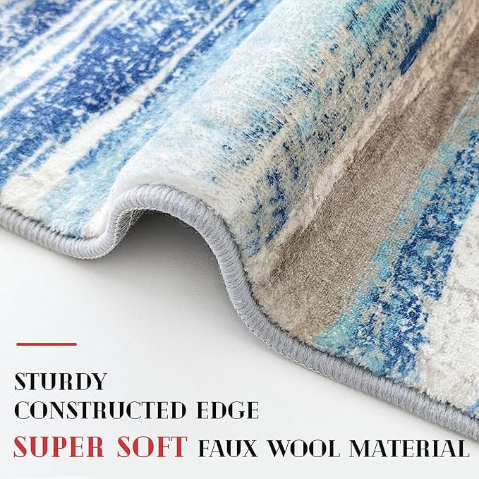 Lansny Modern Abstract Runner Rug 3x12 - Image 4