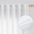 MYSKY HOME Floor to Ceiling Curtains 102 Inches White Sheer Window Drapes 2 by MYSKYHOME