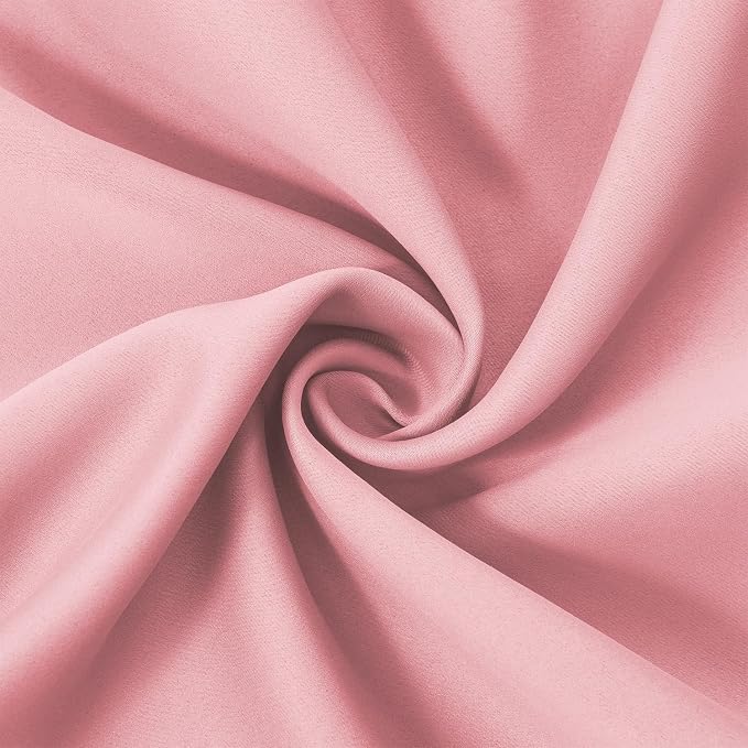 LEMOMO Pink Thermal Blackout Curtains/52 x 72 Inch/Set of 2 Panels Room - Image 5